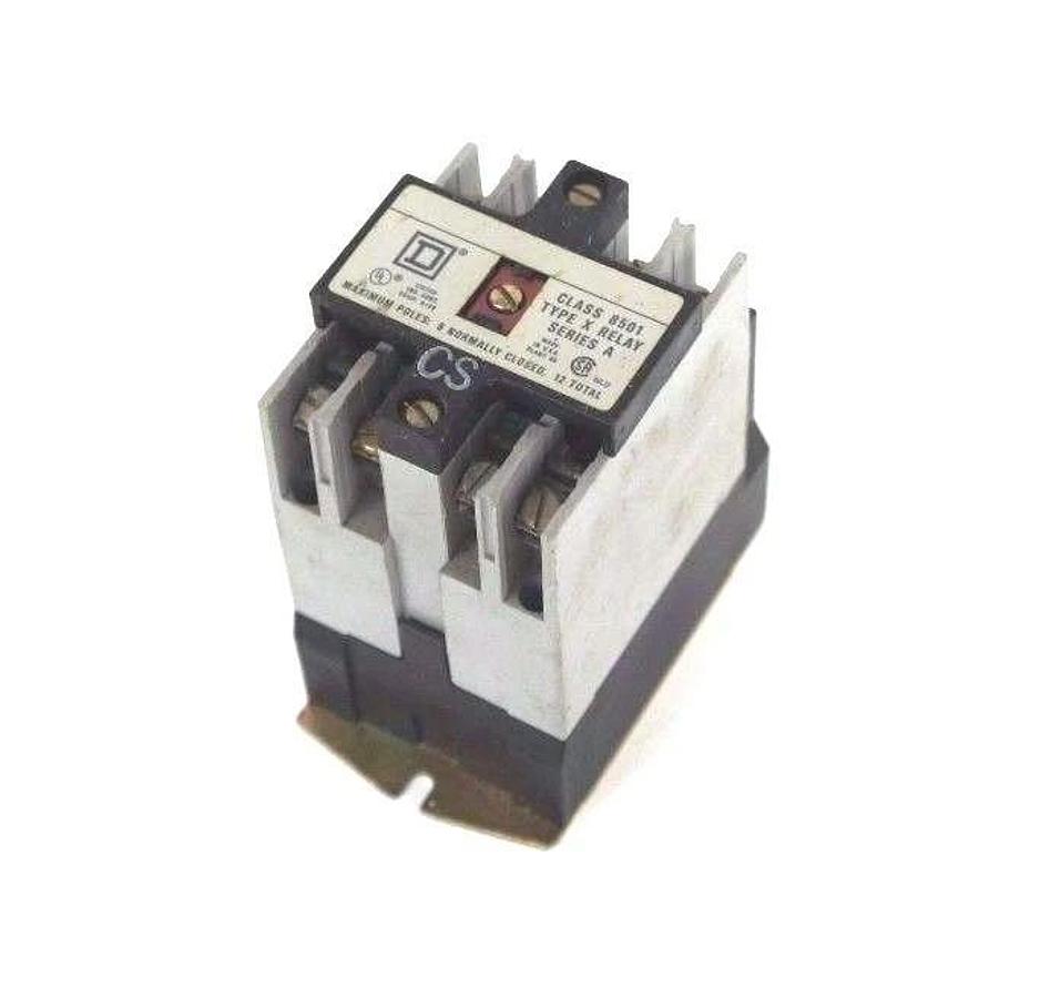 Used SQUARE D 8501-X0-20 TYPE X CONTROL RELAY SER A 8501XO40 8501X040