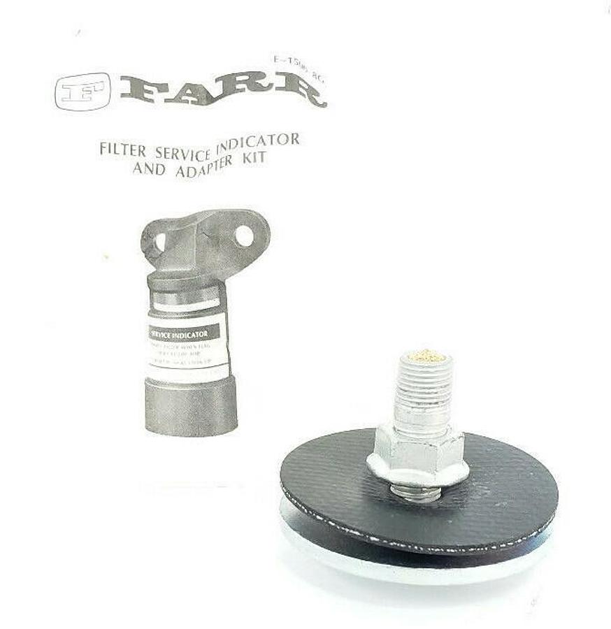 Used NEW FARR FILTER SERVICE INDICATOR ADAPTER SET 002-045-9220-0 E-1500-8G 14439-000