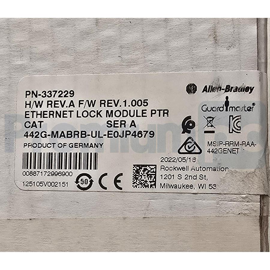 Used Sealed Allen Bradley 442G-MABRB-UL-E0JP4679 /A Guardmaster Ethernet Lock Module