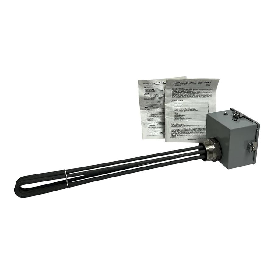 Used Watlow BLN724R5W5A Screw Plug Immersion Heater 480V 9000W 3PH 2.5" NPT - NSMP