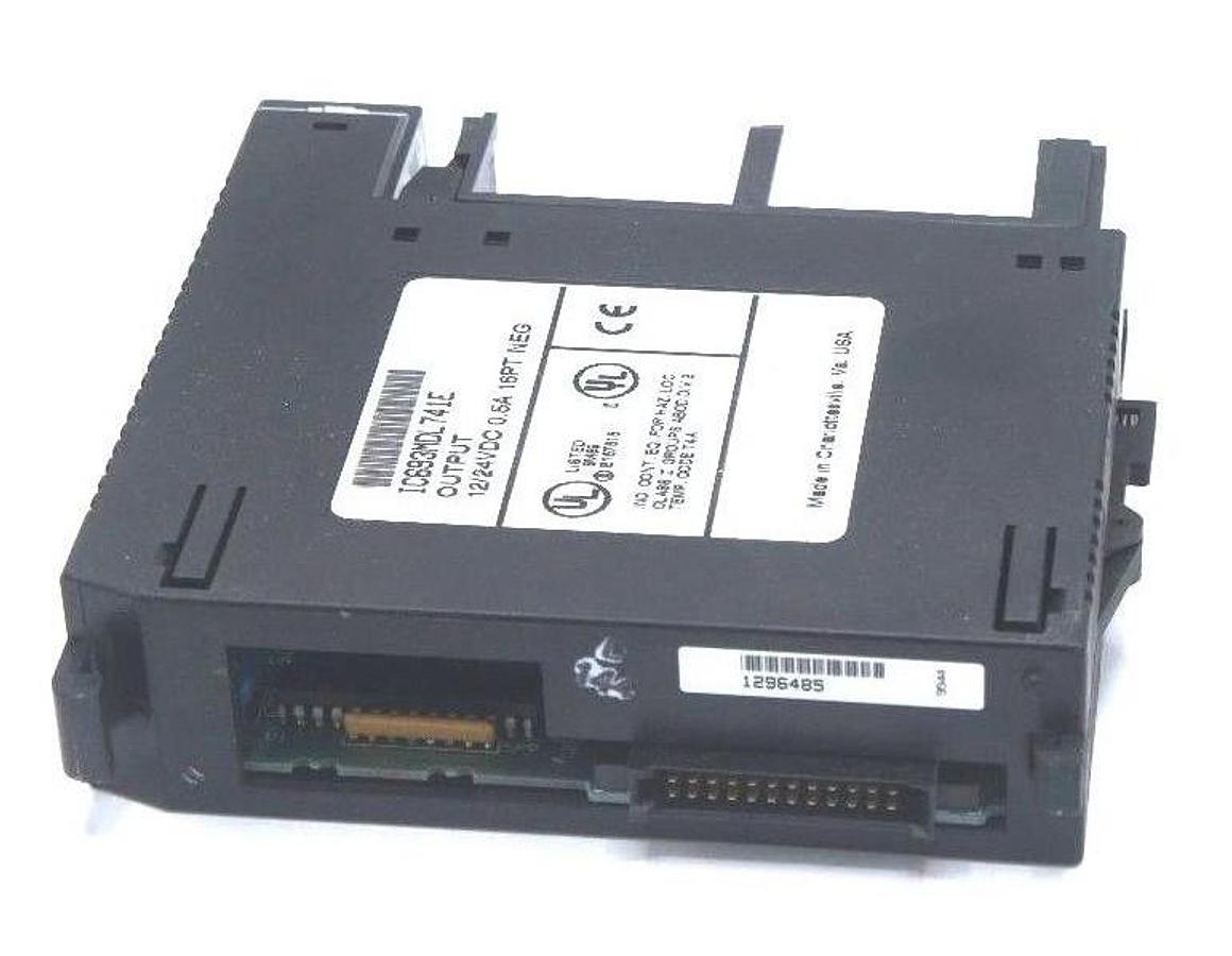 Used LOT OF 2 GE FANUC IC693MDL741E OUTPUT MODULES 12/24VDC, 0.5A, 16PT NEG