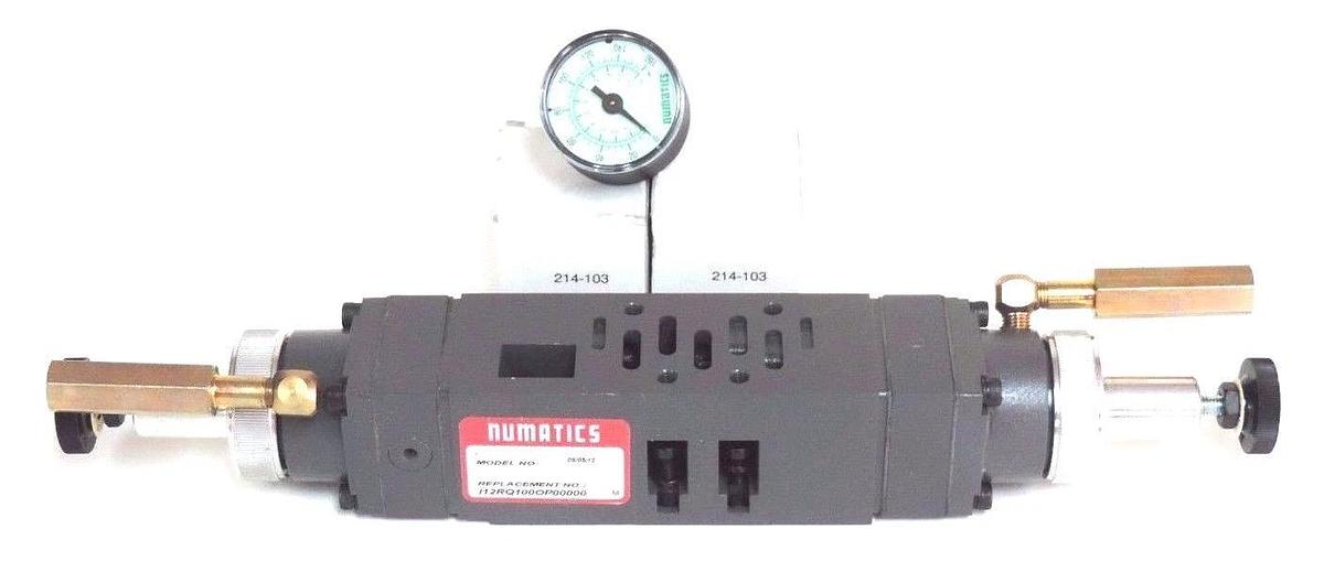 NEW NUMATICS I12RQ100OP00000 REGULATOR ASSEMBLY 10/130PSI W/ 2 214-103 GAUGES