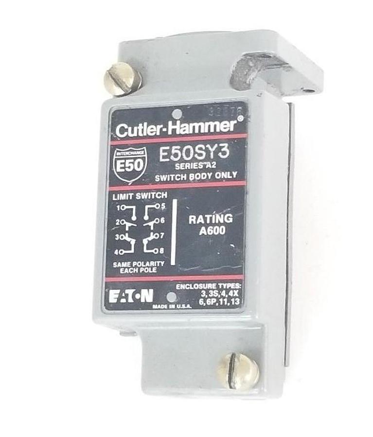 Used CUTLER HAMMER E50SY3 LIMIT SWITCH BODY, SERIES A2