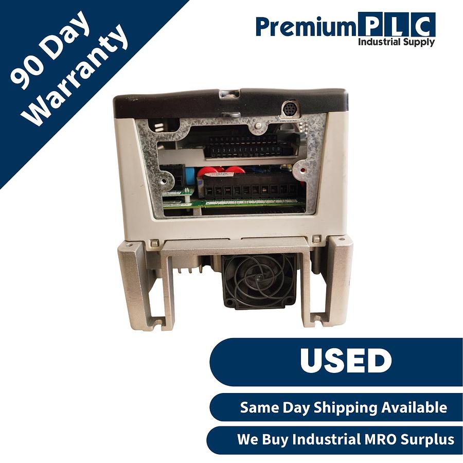 Used ALLEN BRADLEY 20AD8P0A3AYNANC0 /A POWERFLEX 70 AC DRIVE 8A 5HP 480V FRN. 5.001