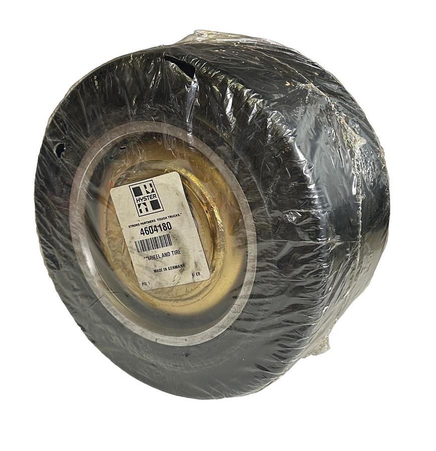 Used NEW HYSTER 4604180 / HY4604180 OEM WHEEL AND TIRE FOR MATERIAL HANDLING
