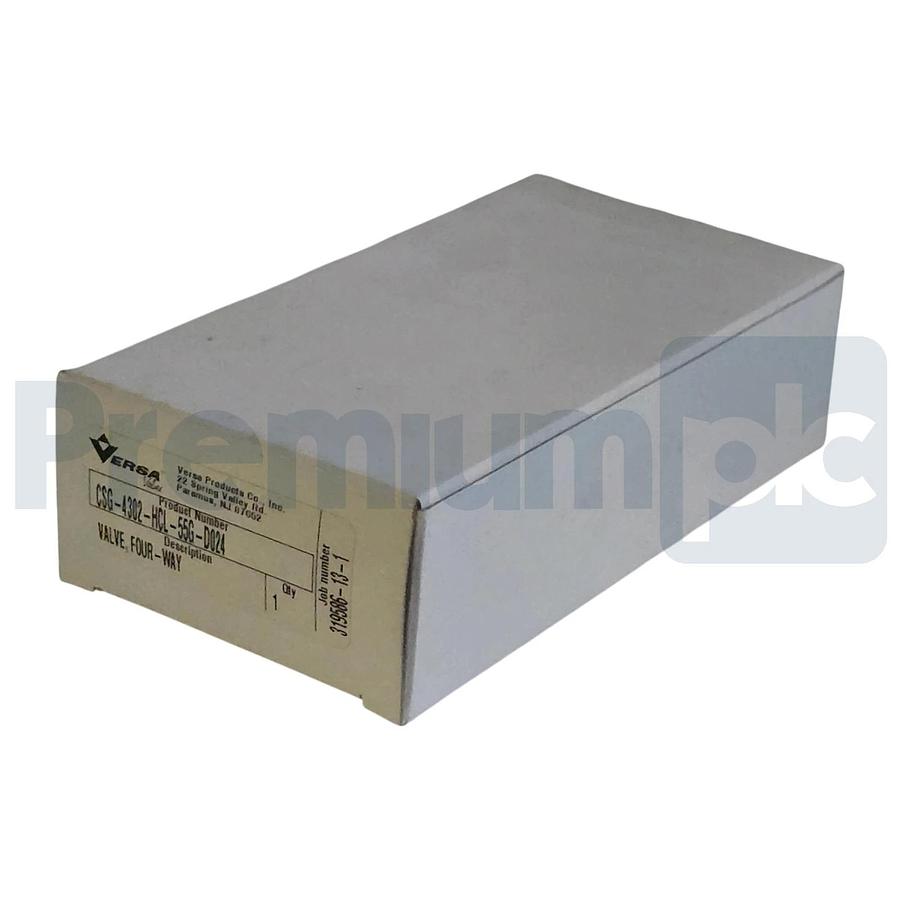 Versa Valves CSG-4302-HCL-55G-D024 Pneumatic 4-Way Valve, 24V DC, 1/4" NPT NSMP