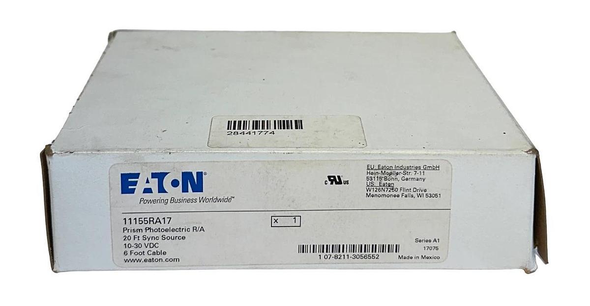 EATON 11155RA17 PRISM PHOTOELECTRIC R/A 20FT SYNC SOURCE 10-30VDC 6FT CABLE NSMP