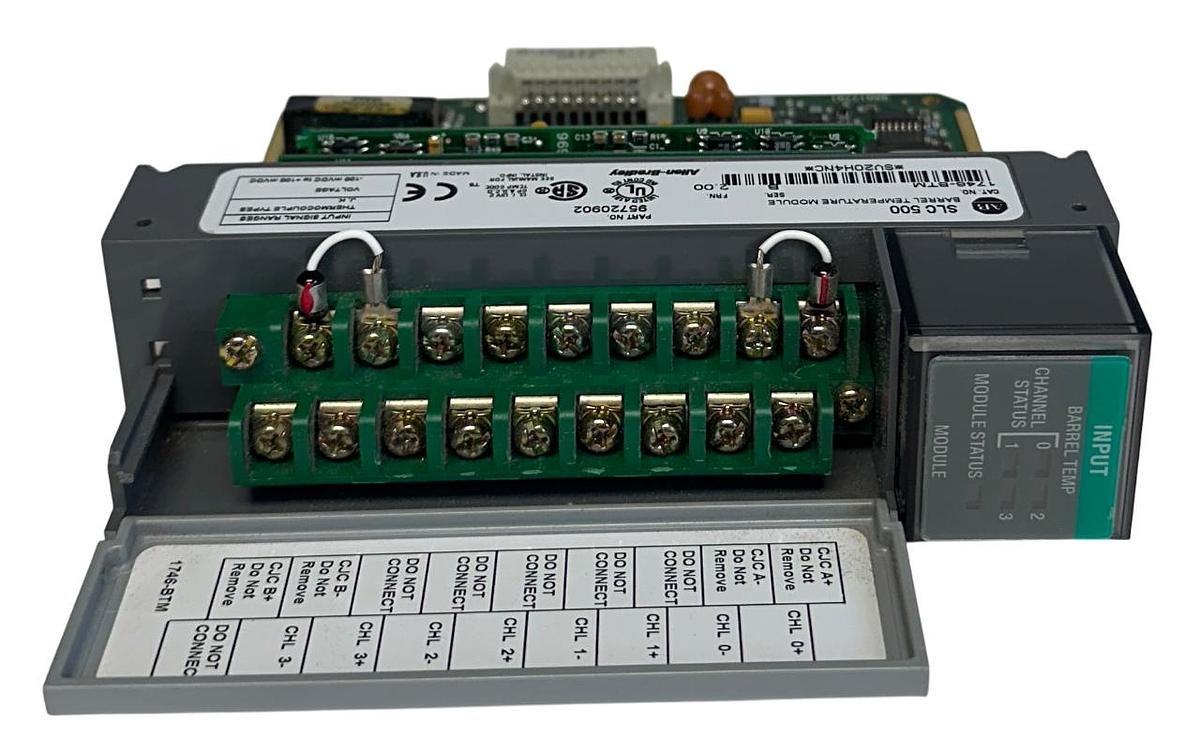 Used ALLEN BRADLEY 1746-BTM /B SLC 500 BARREL TEMPERATURE MODULE 95720902 USNP *