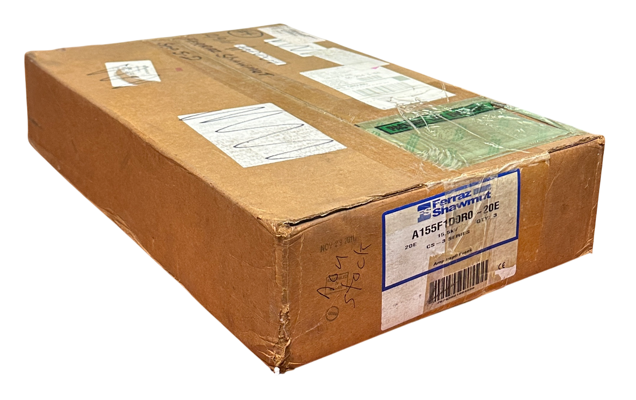 Used 3 FERRAZ SHAWMUT A155F1D0R0-20E / A155F1D0R020E Amp-trap CS-3 SERIES 15.5kV NSMP