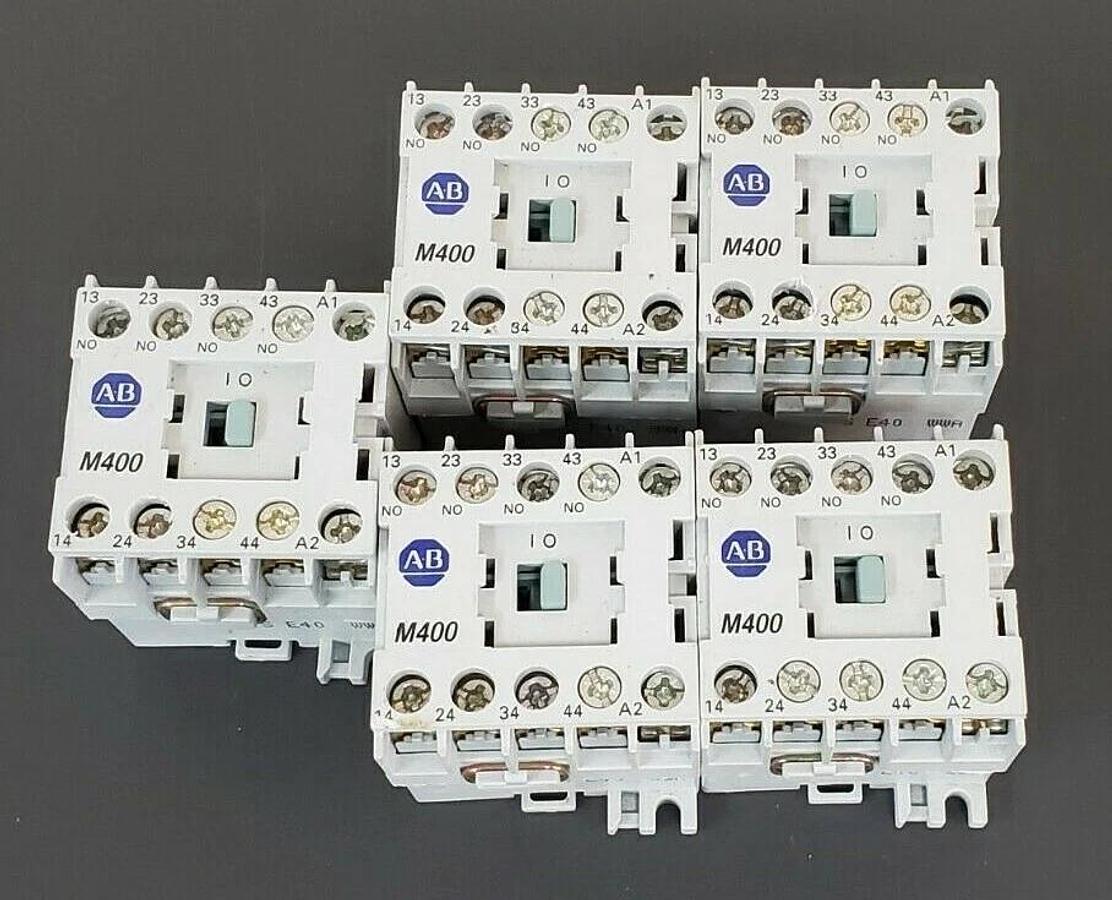 Used LOT OF 5 ALLEN BRADLEY 700DC-M400 RELAYS 24V DC, SER. A, 700DCM400