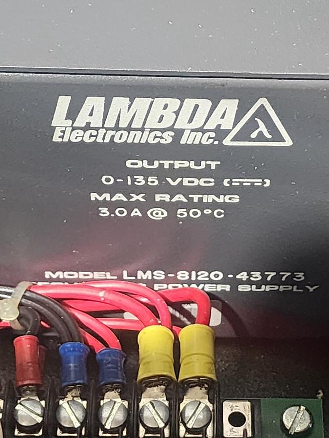 Used NEW LAMBDA LMS-8120 LMS SERIES AC-to-DC POWER SUPPLY UNIT 125VDC LMS-8120-43773