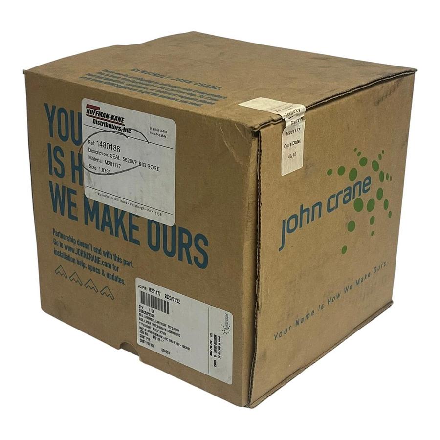 John Crane M201177 1.875 In 5620VP Big Bore Cartridge Seal 5600 Series NEW