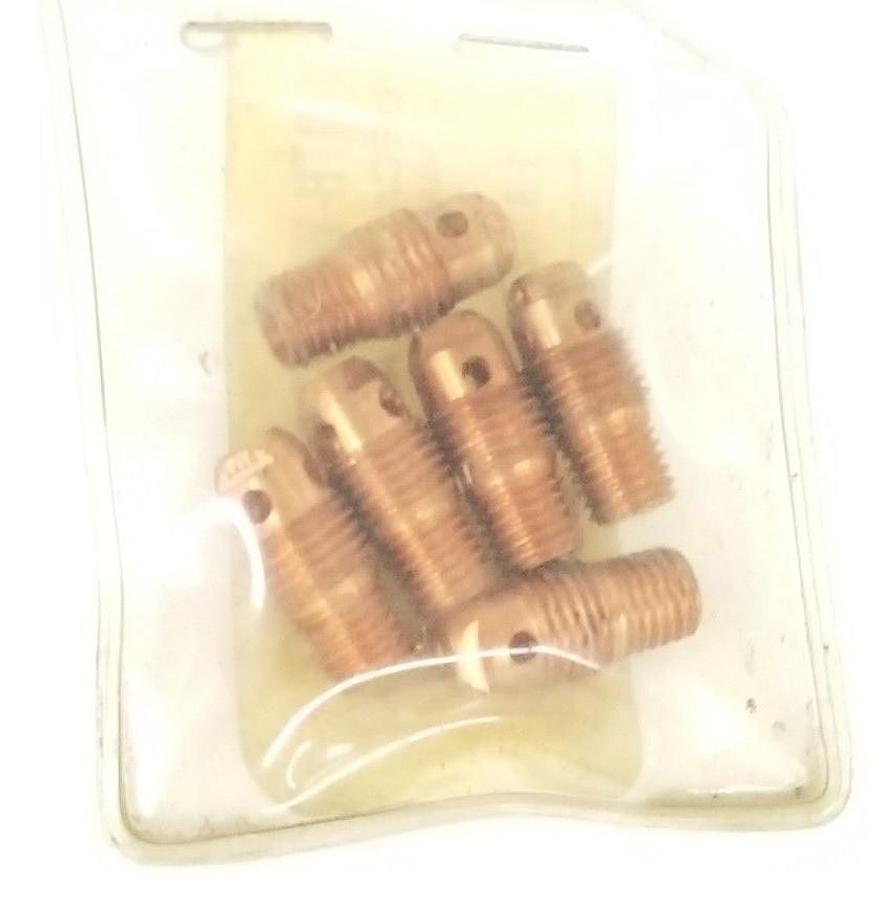 Used PACK OF 6 NEW SOUTH-WELD 13N27 COLLET BODIES, 1/16", C/BODY