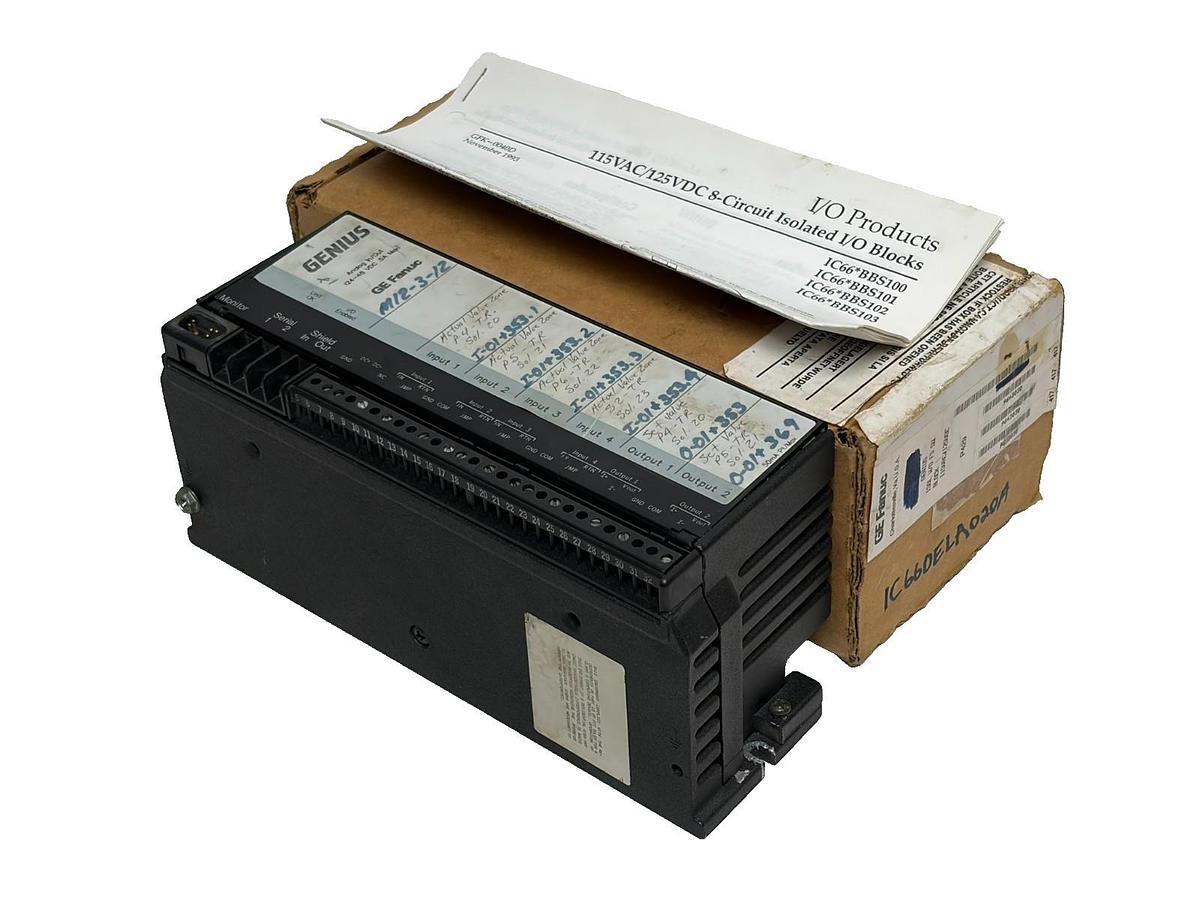 Used GE Fanuc Genius IC660ELA020A 24VDC Analog Input/Output Block