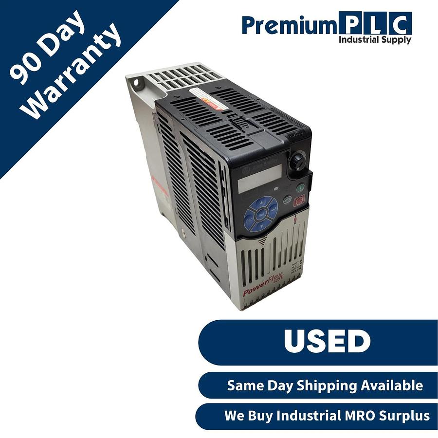 Used ALLEN BRADLEY 25B-D6P0N114 /A PowerFlex 525 AC DRIVE 2.2kW/3HP 480VAC FRN. 4.001 884951886025