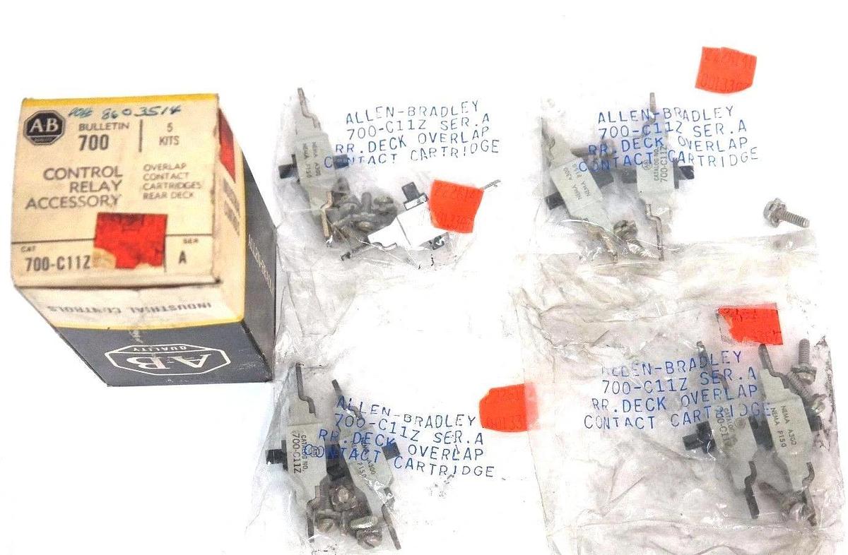 Used LOT OF 4 NEW ALLEN BRADLEY 700-C11Z CONTACT CARTRIDGES 700C11Z SER. A