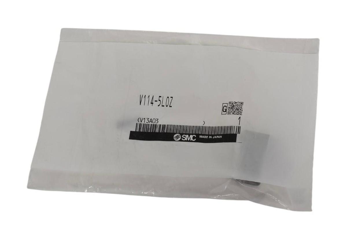 Used NEW SMC V114-5LOZ SOLENOID VALVE V1145LOZ BASE MOUNT (DC) 24VDC 2 PIN