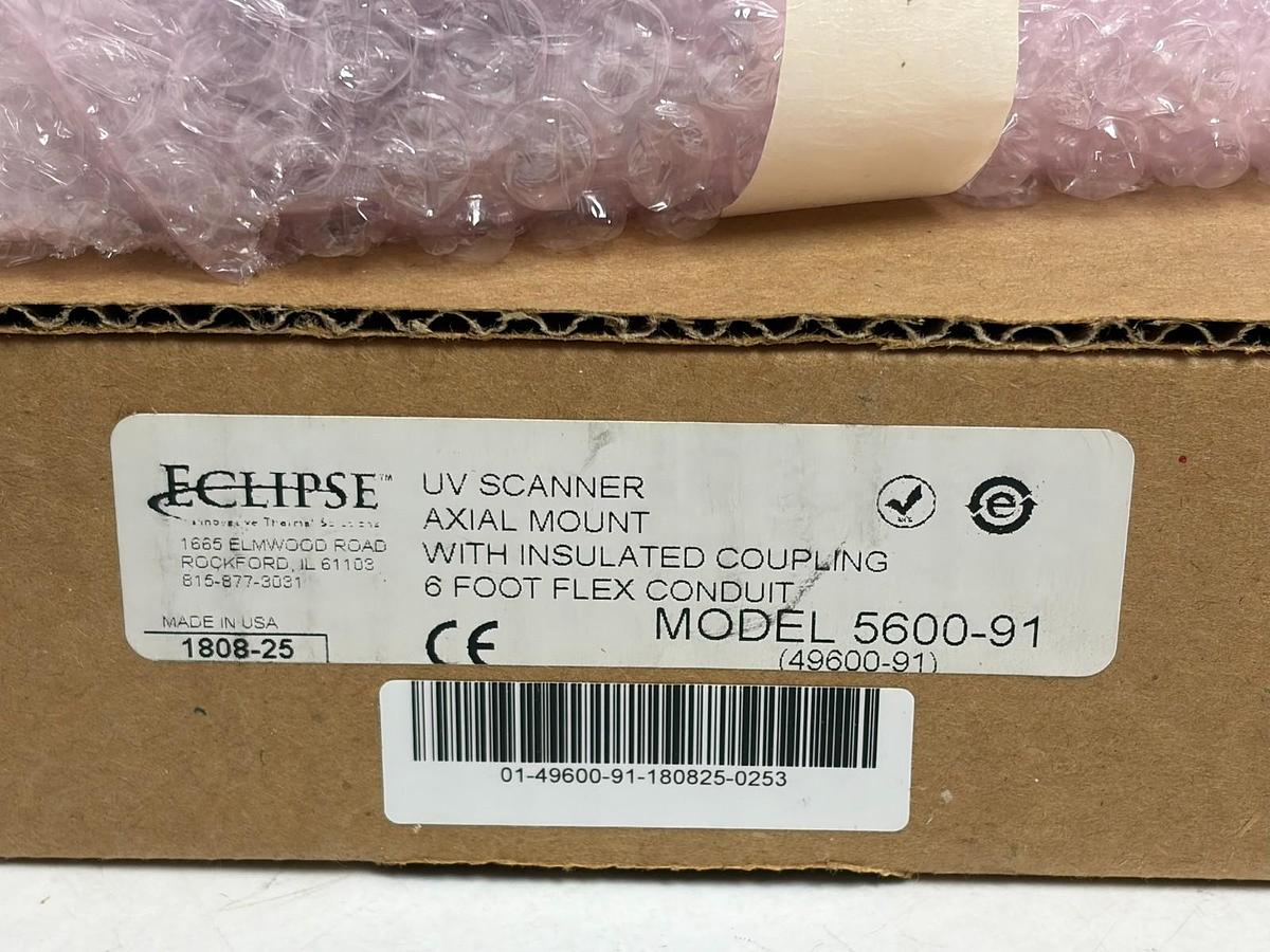 Used Eclipse Model 5600-91 UV Flame Scanner with 6 Foot Flex Conduit - New