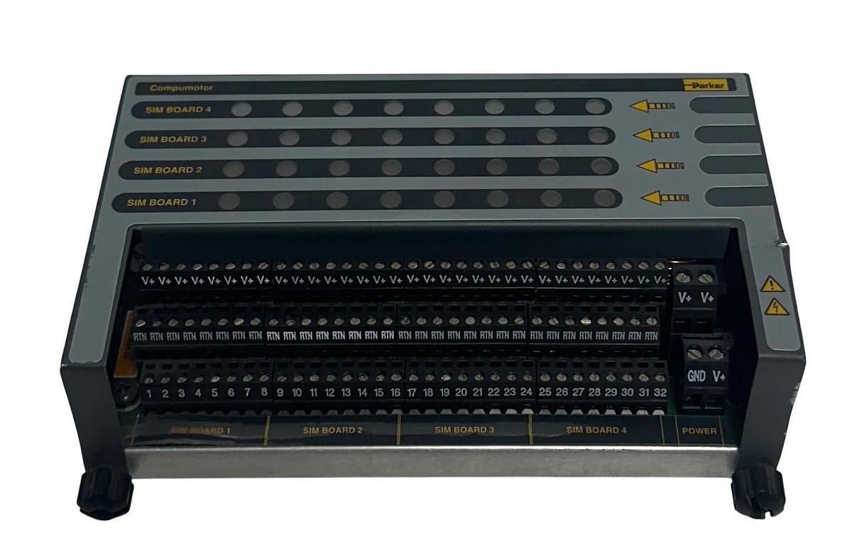 Used PARKER EVM32-II / EVM32II Compumotor EXPANSION I/O MODULE ANALOG USNP *DENTED