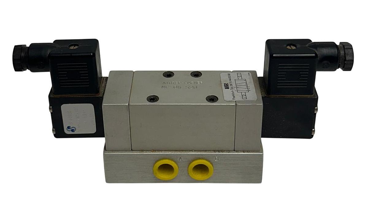 Used AIRTEC-HAFNER MC 06 520 / MC06520 ELECTRICALLY OPERATED VALVE W/ COILS 115V NSNP