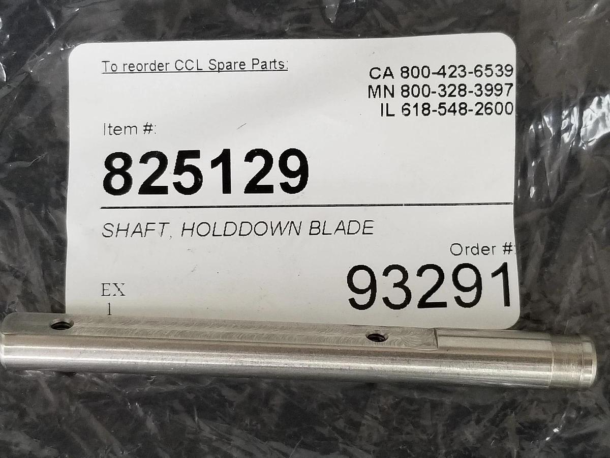 Used NEW CCL / GENERIC 825129 SHAFT HOLDDOWN BLADE