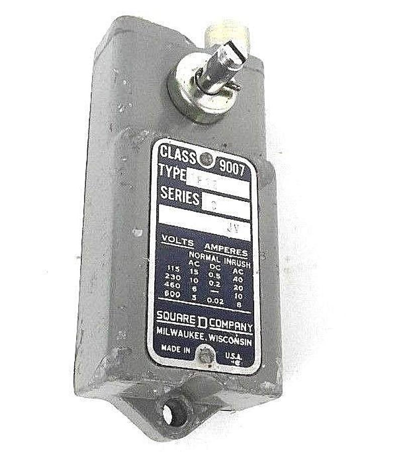 Used SQUARE D 9007-AF12 LIMIT SWITCH 9007AF12, SER. C