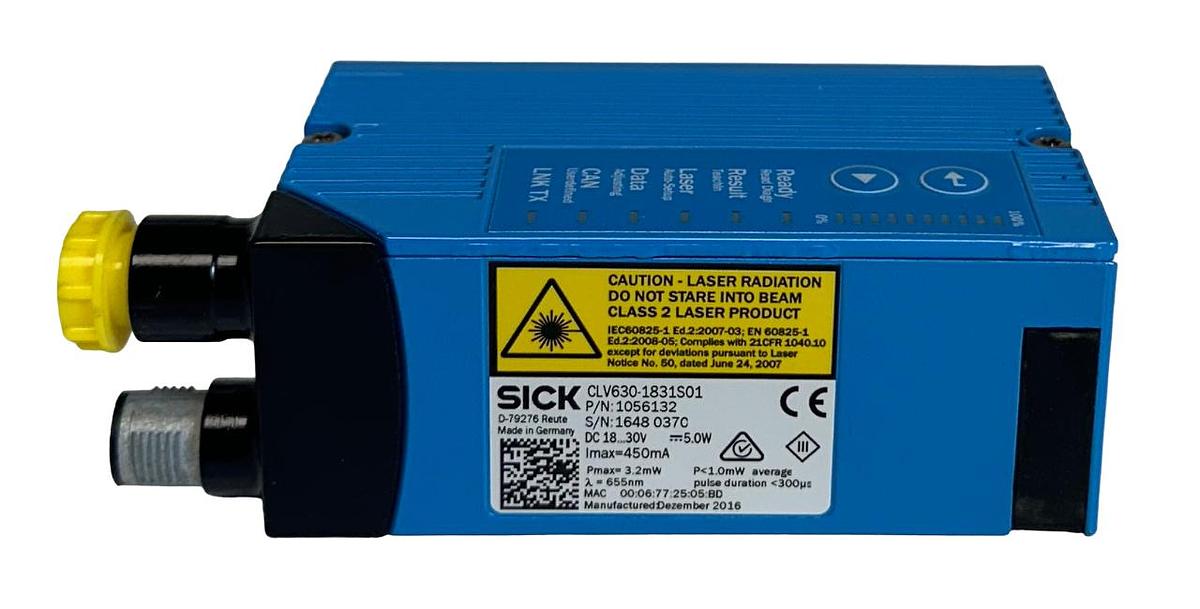 Used NEW SICK CLV630-1831S01 / 1056132 FIXED MOUNT BARCODE SCANNER CLV63x 18-30V NSNP