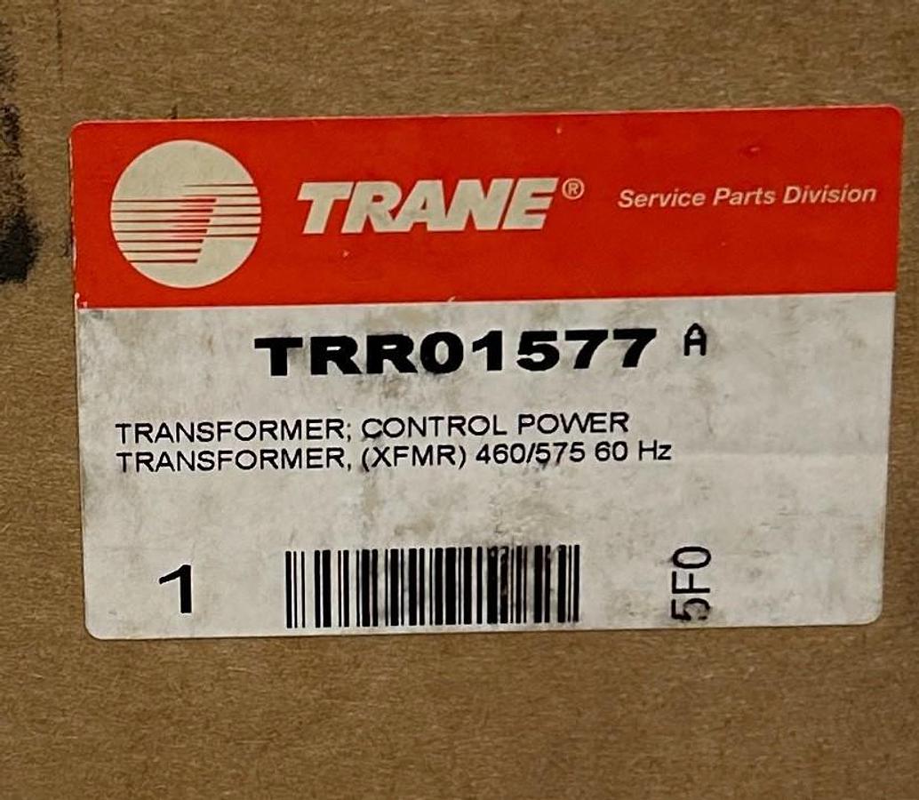 TRANE TRR01577 CHILLER CONTROL POWER TRANSFORMER (XFMR) 460/575V 60Hz NSFS