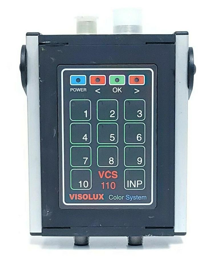 Used PEPPERL+FUCHS VISOLUX VCS110-5K P/N 416820 COLOR SYSTEM 18-30VDC VCS1105K
