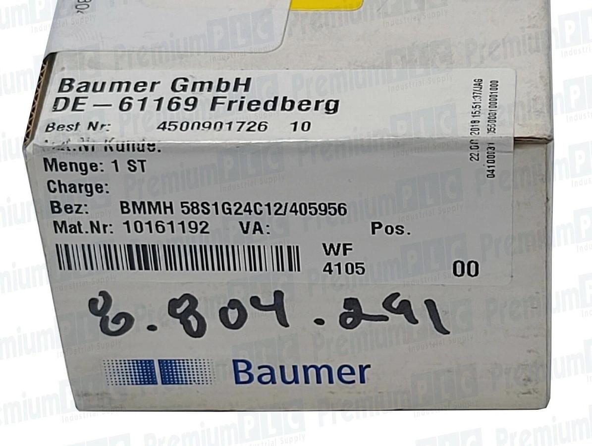 Used NEW BAUMER BMMH 58S1G24C12/405956 / BMMH58S1G24C12 ENCODER FRECH SPARE 883280