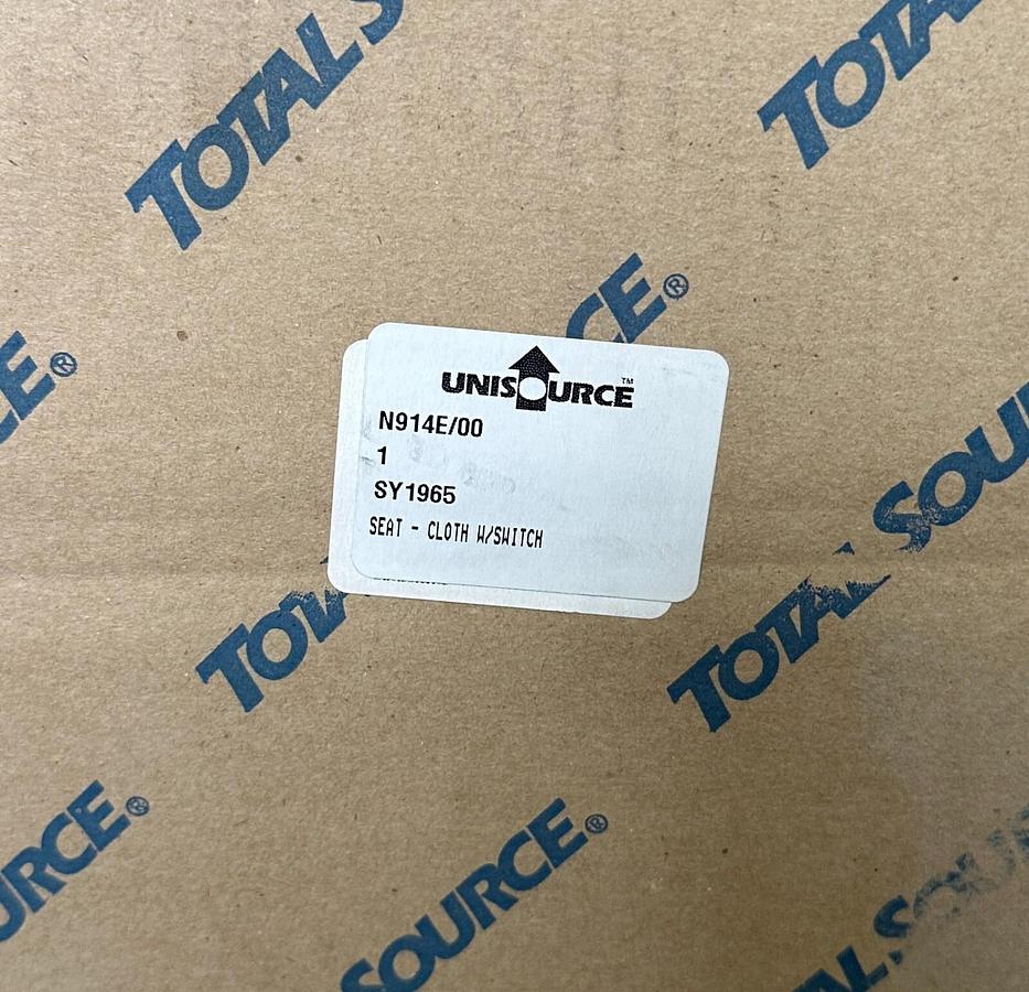 Used NEW TOTAL SOURCE SY1965 OEM CLOTH SUSPENSION SEAT W/ SWITCH FOR FORKLIFT