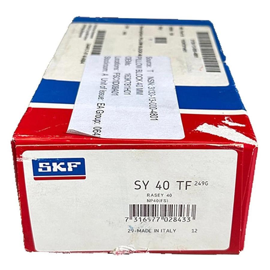 NEW SKF SY 40 TF / SY40TF PILLOW BLOCK BEARING 40mm BORE 2-BOLT BASE RASEY 40