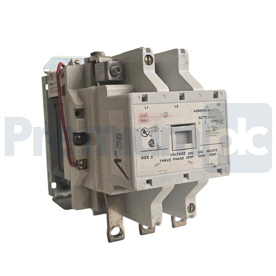 Used CUTLER-HAMMER A200M3CAC - A200 NEMA SIZE 3 MOTOR STARTER 110/120V COIL 90A USPI