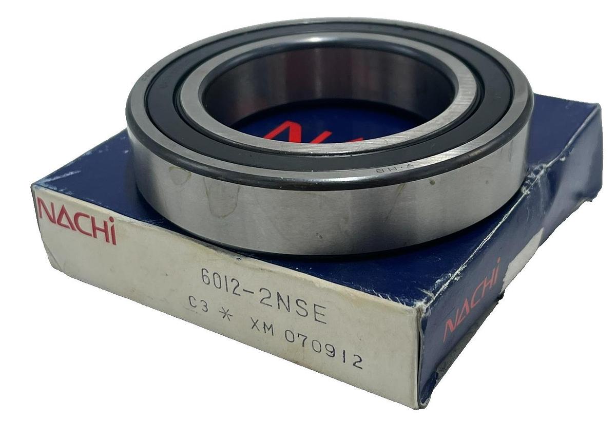 Used NACHI 6012-2NSE Bearing 60x95x18mm Double Sealed C3 Japan 6012 2RS, NSMP