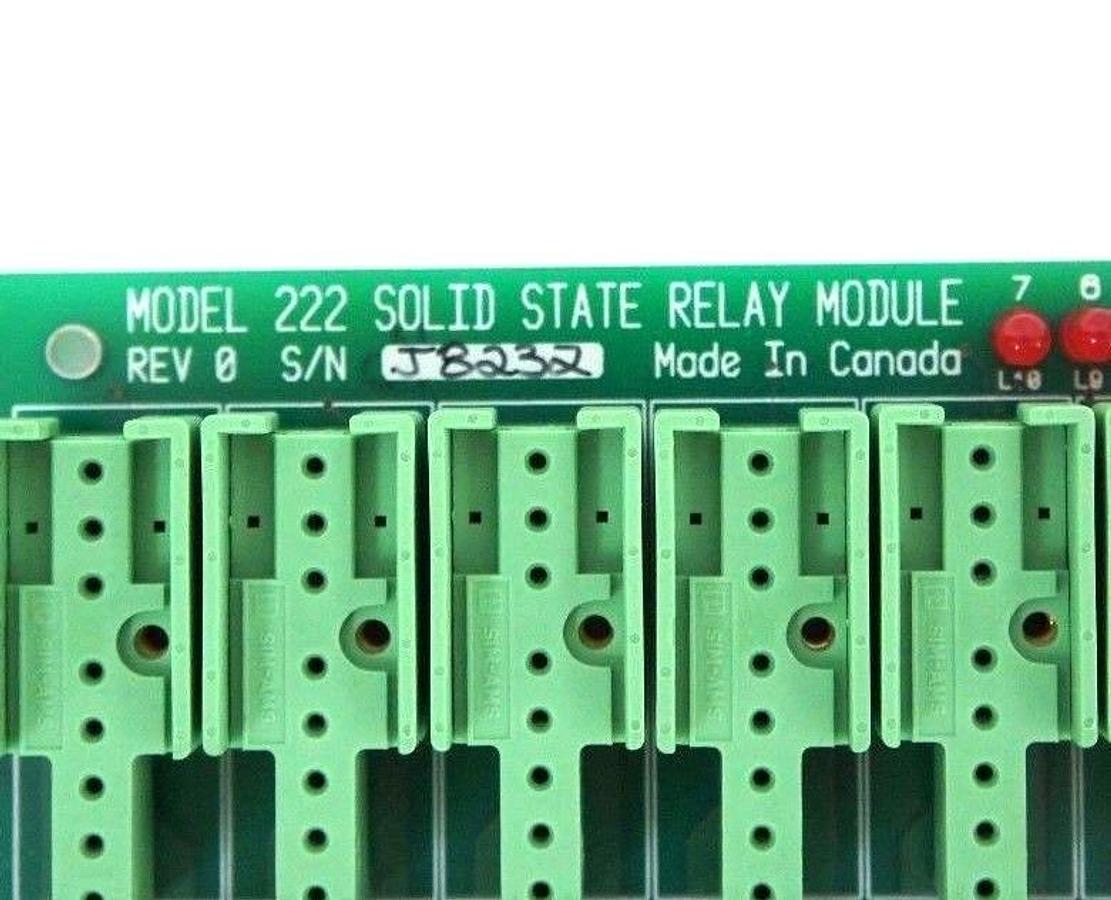 Used SCIEMETRIC INSTRUMENTS MODEL 222 SOLID STATE RELAY MODULE REV 0