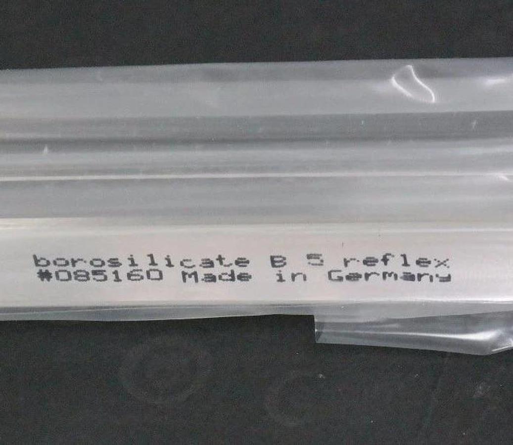 LOT OF 2 NIB SCHAUGLASS 8.625X1.347X0.688" BOROSILICATE B 5 REFLEX GAUGE GLASSES