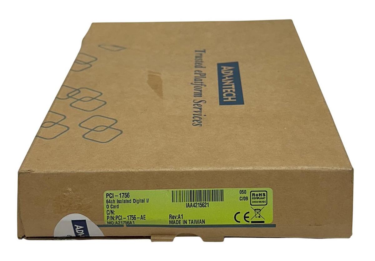 Used ADVANTECH PCI-1756-AE / PCI-1756 ISOLATED DIGITAL I/O CARD 64-CH Rev. A1 NSMP