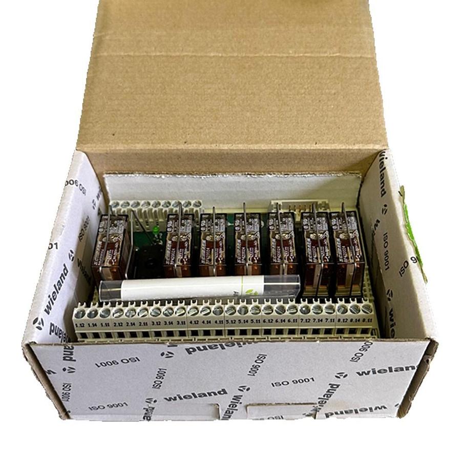 Used NEW WIELAND 87.220.4853.3 / 8722048533 RELAY MODULE RAB - SS 8/2 24VDC