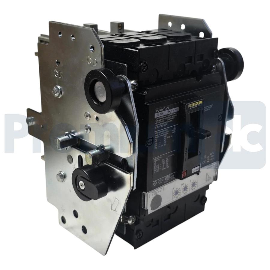Square D HJD36150U33X PowerPact HJ 150 3P 600V 150A Drawout Circuit Breaker NSMP