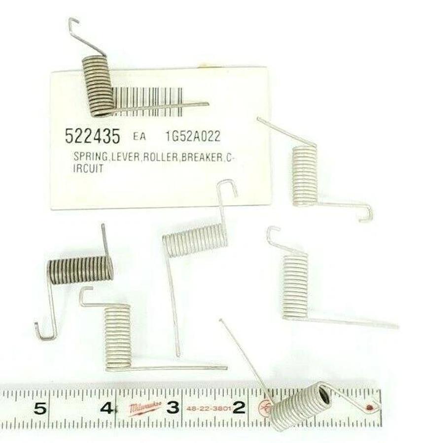 LOT OF 7 NEW GENERIC WESTINGHOUSE 15/16" CIRCUIT BREAKER ROLLER LEVER SPRINGS
