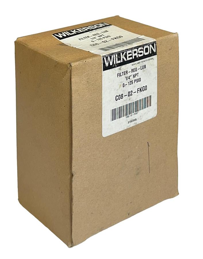 Used WILKERSON C08-02-FKG0 / C0802FKG0 FILTER-REG-LUBRICATOR ASSEMBLY 1/4'' NPT NSMP