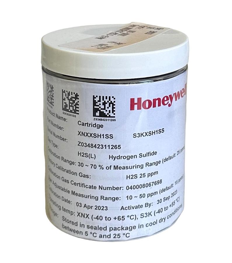 Used NEW HONEYWELL XNXXSH1SS / S3KXSH1SS HYDROGEN SULFIDE GAS DETECTOR CARTIDGE NSMP