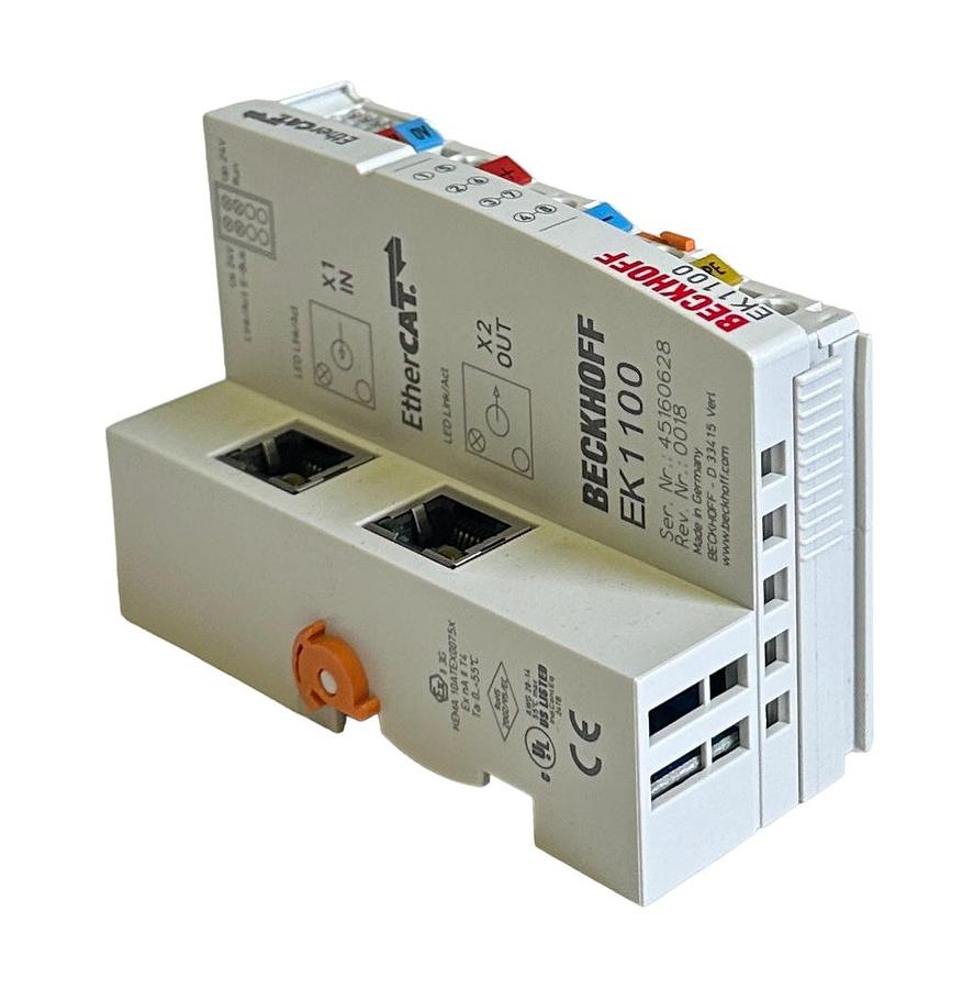 Used NEW BECKHOFF EK1100-0000 / EK1100 EtherCAT COUPLER MODULE 24VDC OEM