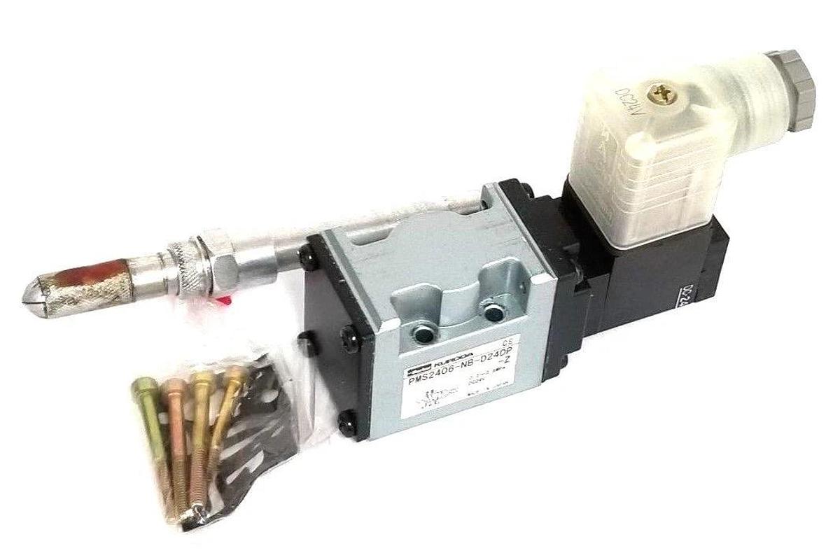 Used KURODA PMS2406-NB-D24DP-Z SOLENOID VALVE 24VDC FB, PMS2406NBD24DPZ