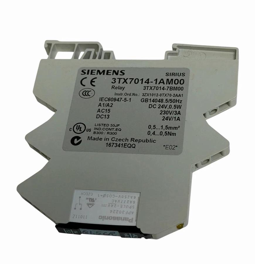 Used BOX OF 5 SIEMENS 3TX7014-1AM00 INTERFACE RELAYS 24V AC/DC 3TX7014-1AM00