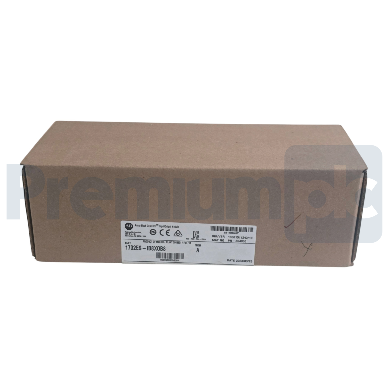 Used Allen Bradley 1732ES-IB8XOB8 /A EtherNet/IP Safety ArmorBlock Guard I/O Module