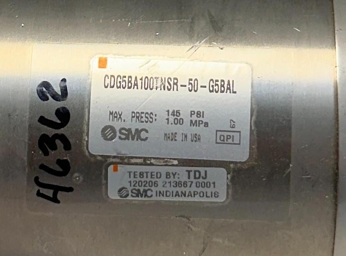 Used NEW SMC CDG5BA100TNSR-50-G5BAL / CDG5BA100TNSR50G5BAL CYLINDER W/ SWITCH NSNP