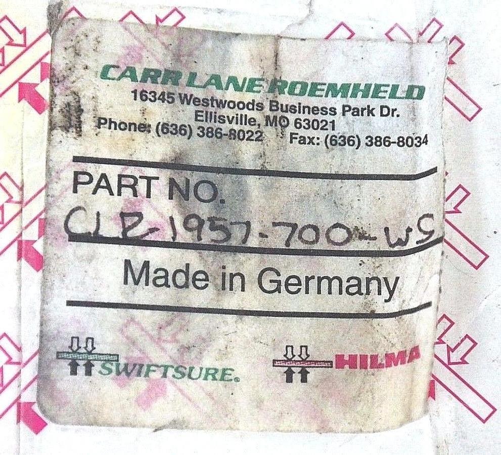 Used CARR LANE CLR-1957-700-WS SWIFTSURE THREADED WORK SUPPORT CARTRIDGE 1957700001R