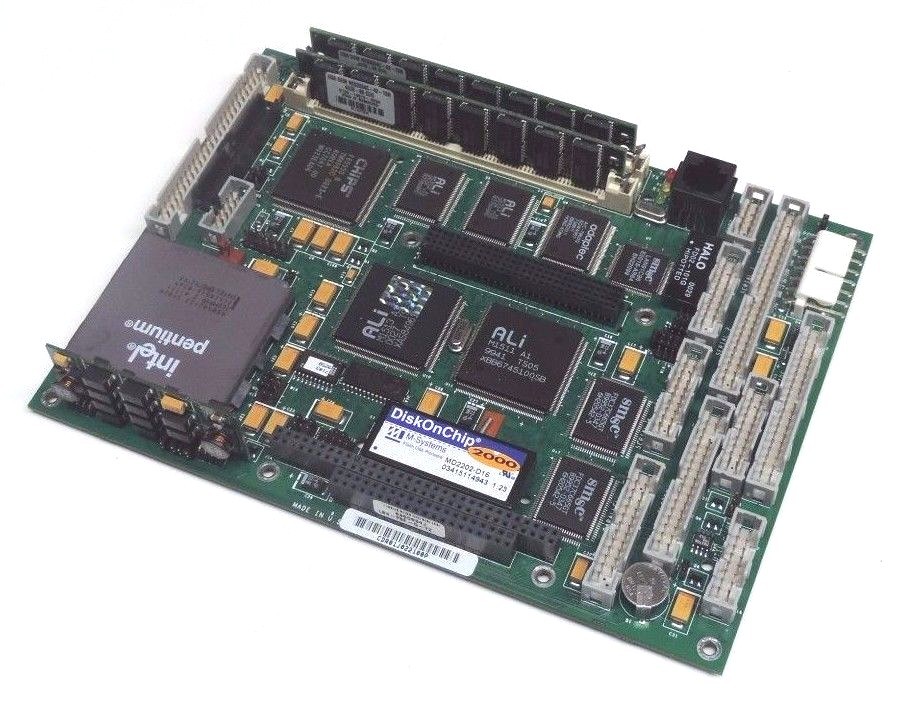 Used AMPRO SBC-2B COMPUTER BOARD SBC2B MD2202-D16 CHIP W/ PENTIUM A80502133 SY028