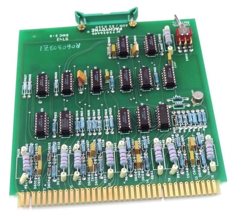 Used PACHYDYNE ASM J-02-0350 CONTROL RMT/LCL CARD SC 72056A00, BF-179-A, J020353